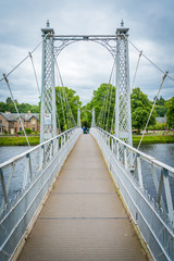 Infirmary Bridge in Inverness on a summer morning, Scottish Highlands.