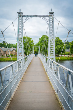Infirmary Bridge in Inverness on a summer morning, Scottish Highlands.