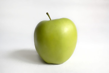 Fruit Apple, pear, banana white background.