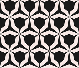 Vector seamless pattern with angular figures, triangular grid