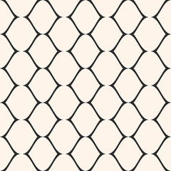 Subtle mesh texture. Vector seamless pattern, delicate lattice