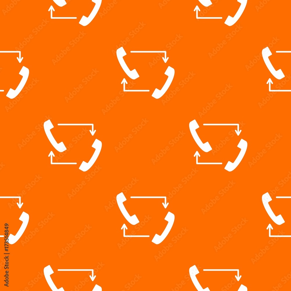 Poster handsets with arrows pattern seamless