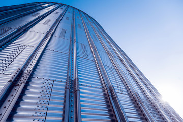 Modern silos for storing grain harvest. Agriculture. © romaset