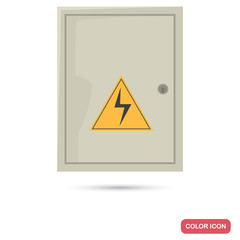 Switchboard box color flat icon