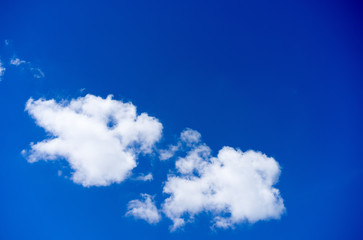 Clouds in summer sky