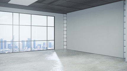 Fototapeta premium Bright grunge office interior