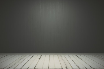 Blank gray wall in interior