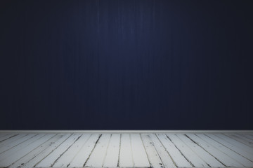 Empty black wall in interior