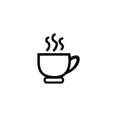 Tea cup vector icon. Flat icon