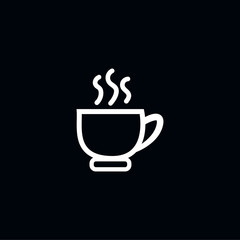 Tea cup vector icon. Flat icon