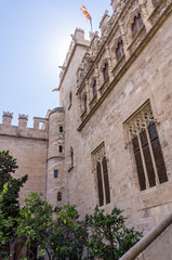 Fototapeta premium La Loge de la soie (Lonja de la seda), Valence, Espagne