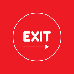 exit vector icon 