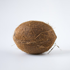 Coconut isolated on the white background