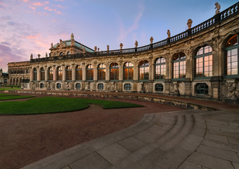 Fototapeta na wymiar Architecture in old town of Dresden, evening foto