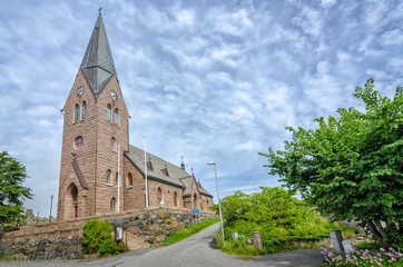 Fototapeta na wymiar Swedish Church on Öckerö island