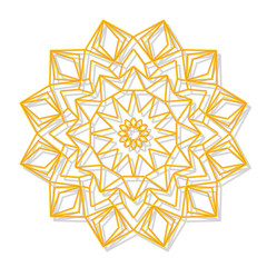 Mandala. Decorative round ornament. Anti-stress therapy pattern.