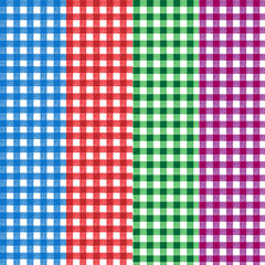 seamless classic check pattern, vector illustration. Check pattern set