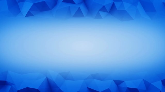 Blue frame of low poly surface. Computer generated seamless loop abstract motion background. Smooth 3D animation 4k UHD (3840x2160)
