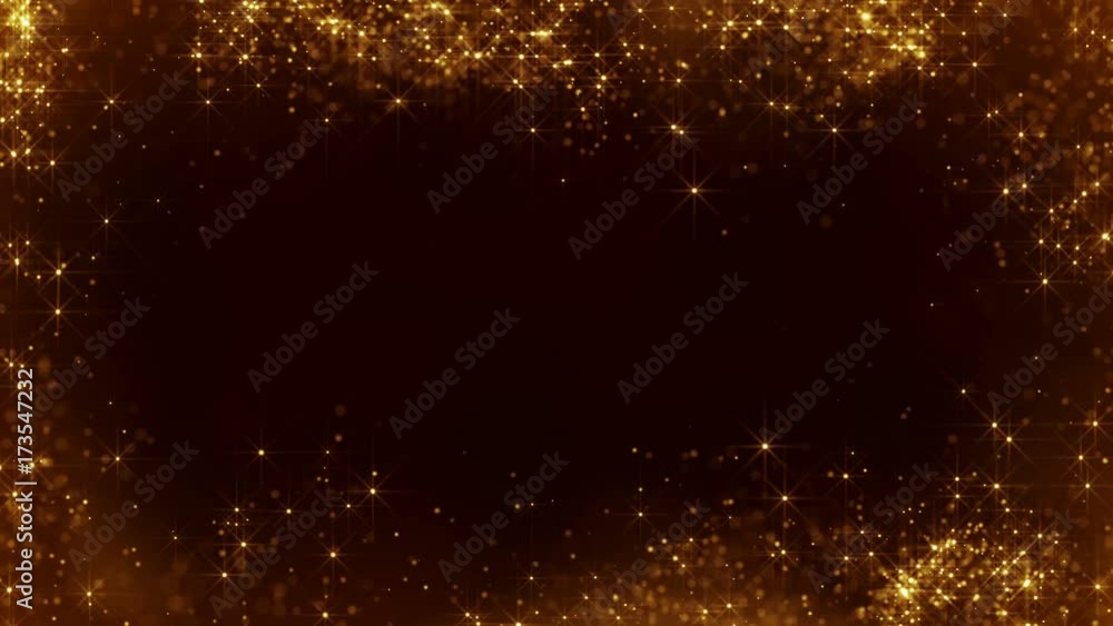 Aufkleber frame of sparkling particles seamless loop animation 4k uhd (3840x2160)