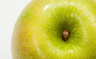 Green apple .