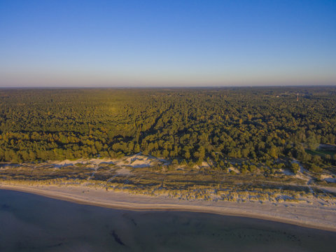 Baltic Sea Seaside Aerial drone top view