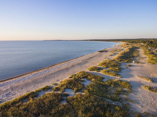 Baltic Sea Seaside Aerial drone top view