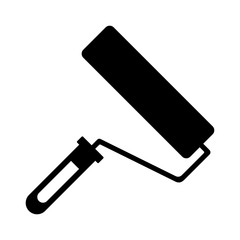 paint roller black icon