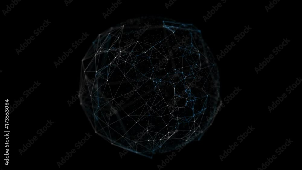Poster abstract network connection background. technology and connectivity concept. molecule and communicat