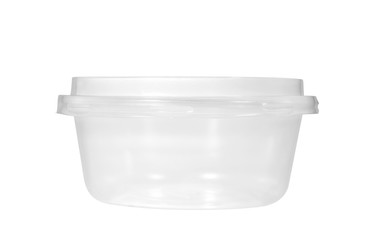 Plastic food container / Plastic container on white background. - 173554405