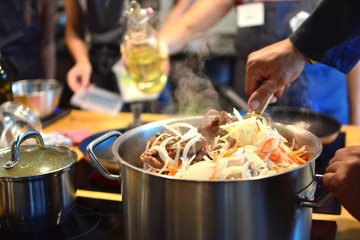 Chef cooking