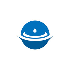 Water drop logo template design for business company