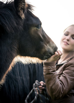 Girl and a Horse