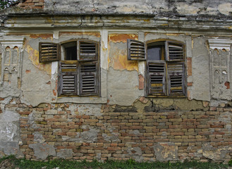 Old devastated house