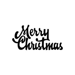 Obraz premium Merry Christmas, xmas badge with handwritten lettering, Lettering design card template Creative typography for Holiday Greeting Gift Poster