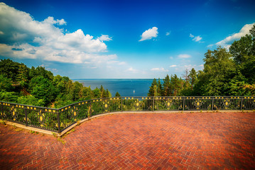 Kiev, Kiyv, Ukraine: the Mezhyhirva Residence situated on the banks of the Dnieper river  of former...