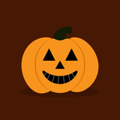 pumkin on the durk background