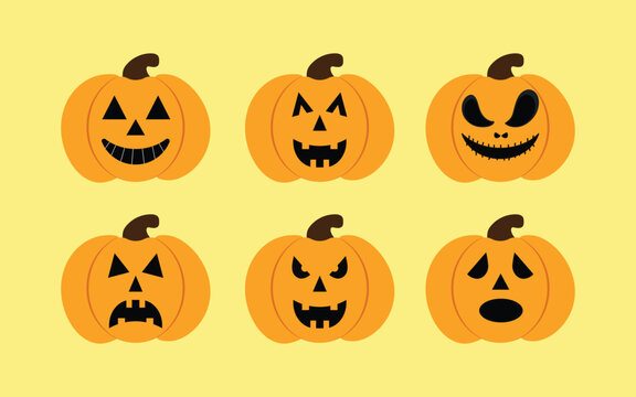 set of pumkins