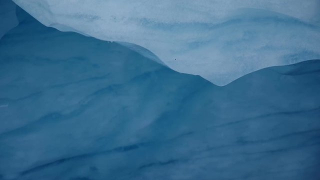 Glacial ice melting