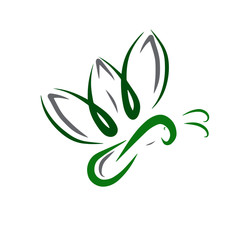 Obraz premium butterfly logo