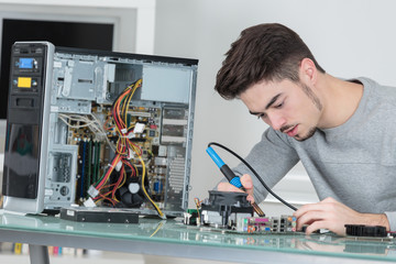 assembling the electronic wiring