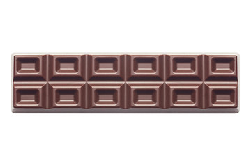 chocolate bar, clipping path, isolated on white background