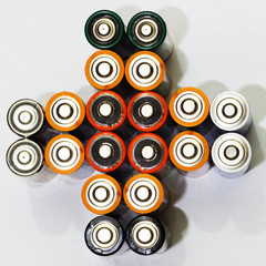 Many various batteries.