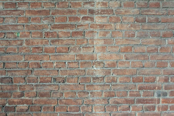A close-up shot of  the old masonry of red brick for creativity, textures and backgrounds.