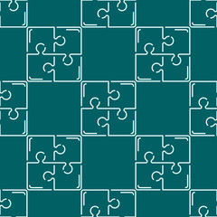Puzzle seamless pattern background vector illustration.