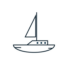 sailing boat icon