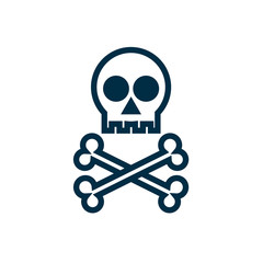 skull with bones icon
