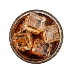 Glass of cola drink