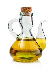 Olive oil in bottle