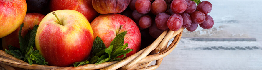 Fresh organic fruits