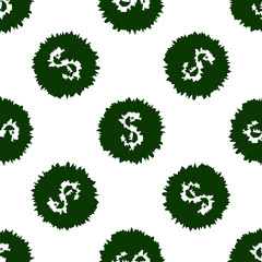 money dollar, seamless pattern